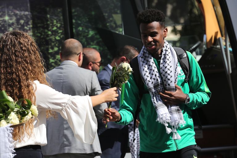 وصول البعثة السعودية إلى فلسطين