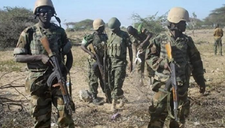 جنود الاتحاد الأفريقي في منطقة جنوب العاصمة الصومالية - أ ف ب