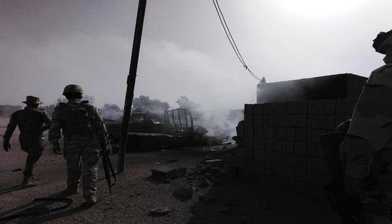 انفجار سابق في محافظة الأنبار العراقية