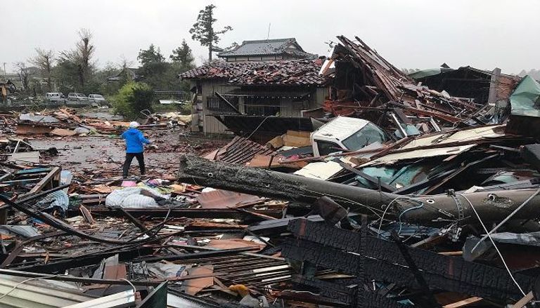 آثار الإعصار المدمر "هاجيبس" الذي اجتاح اليابان 