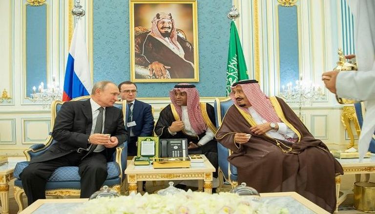 العاهل السعودي يستقبل فلاديمير بوتين