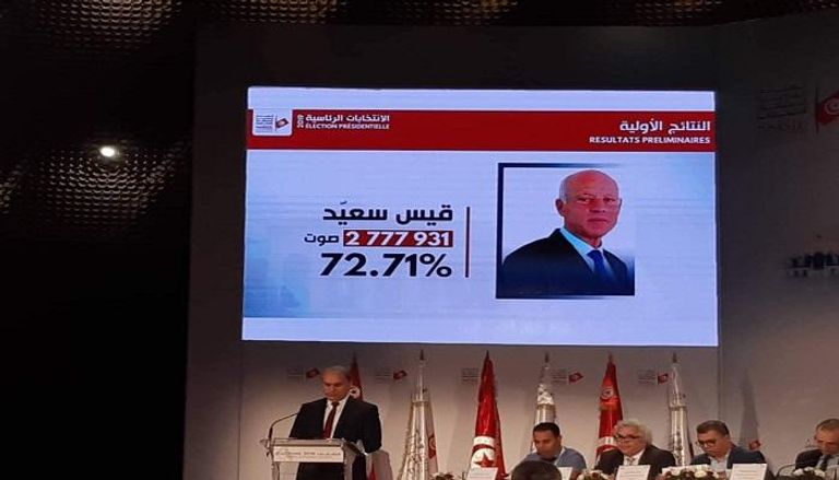 فوز قيس سعيد برئاسة تونس حسب النتائج الأولية