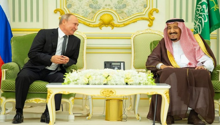 العاهل السعودي الملك سلمان بن عبدالعزيز والرئيس الروسي فلاديمير بوتين