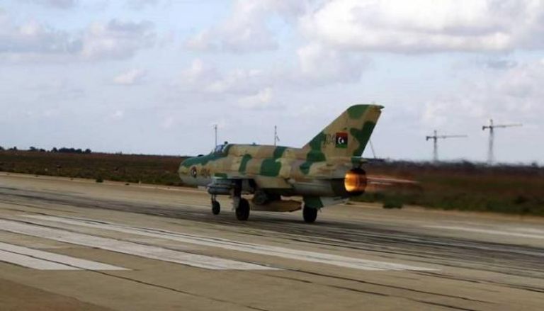 طائرة حربية تابعة للجيش الليبي