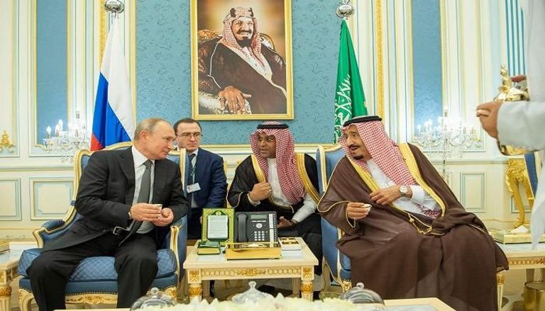 مباحثات بين الملك سلمان بن عبدالعزيز آل سعود والرئيس فلاديمير بوتين