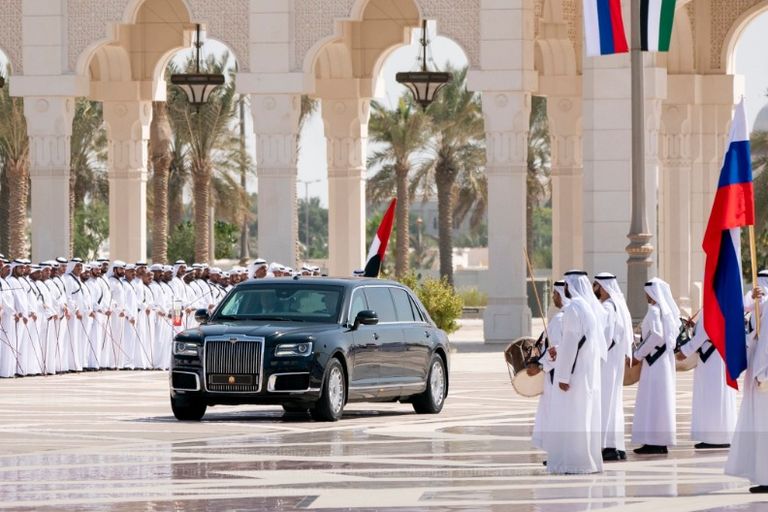احتفاء إماراتي كبير بزيارة الرئيس الروسي