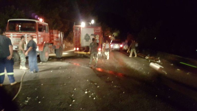 النيران تلتهم مساحات شاسعة من لبنان