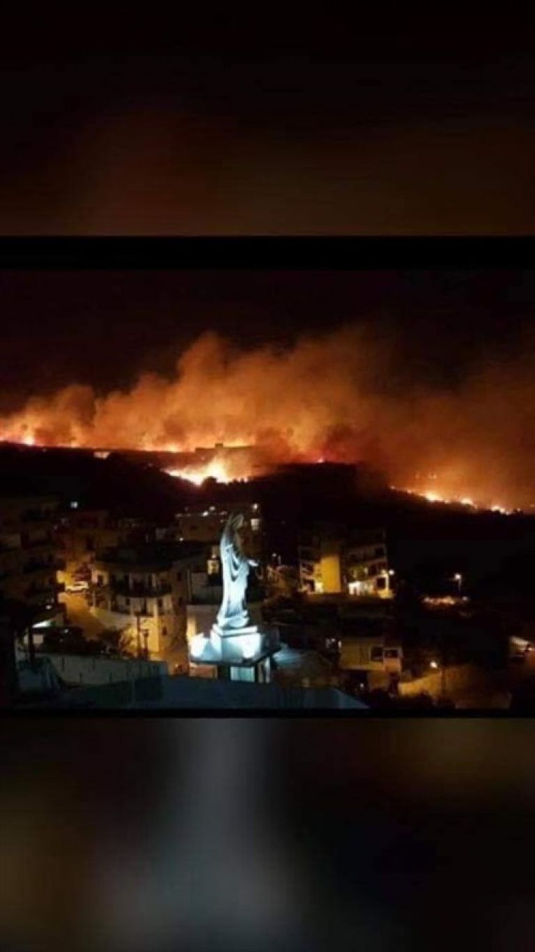النيران تلتهم مساحات شاسعة من لبنان
