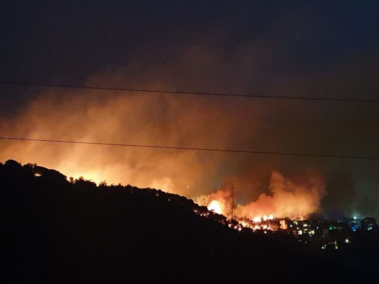النيران تلتهم مساحات شاسعة من لبنان