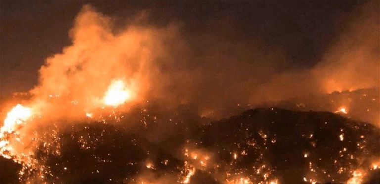النيران تلتهم مساحات شاسعة من لبنان