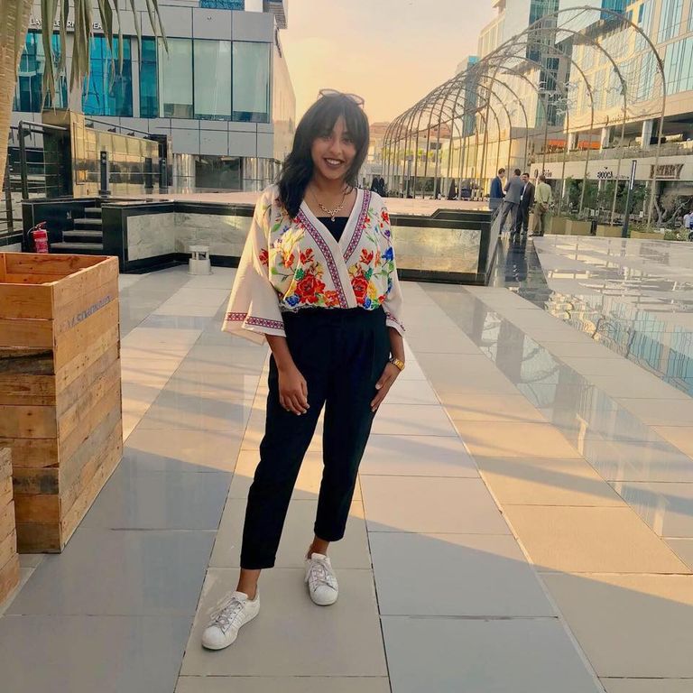 سمر رأفت طالبة بكلية طب الأسنان