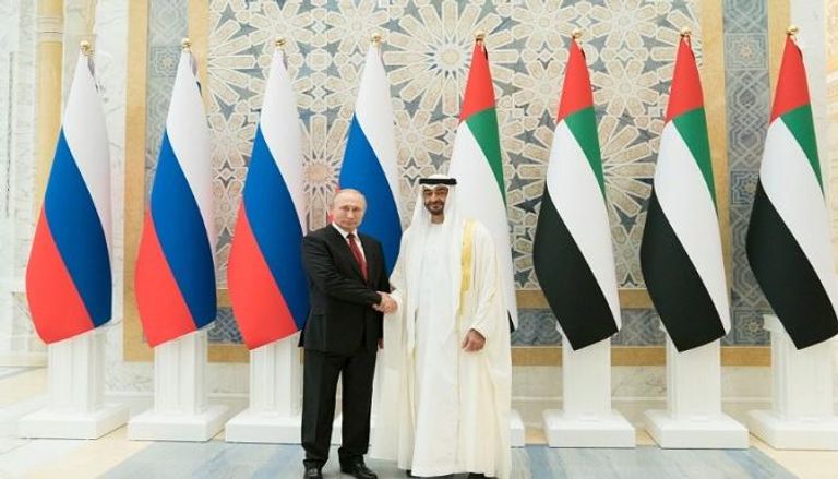 الشيخ محمد بن زايد آل نهيان خلال استقباله فلاديمير بوتين الإمارات وروسيا توقعان مذكرات تفاهم مشتركة