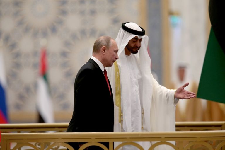 احتفاء إماراتي كبير بزيارة الرئيس الروسي