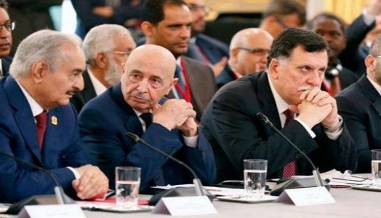 الأطراف الليبية خلال مؤتمر سابق حول الأزمة