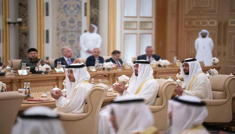 مراسم استقبال الرئيس الروسي في الإمارات