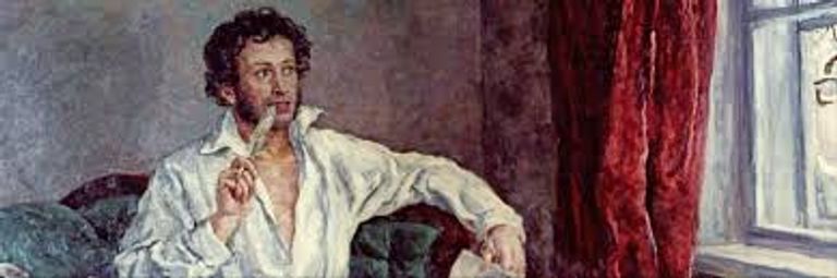 رسم للشاعر الروسي بوشكين