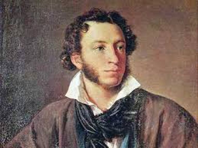 رسم للشاعر الروسي بوشكين