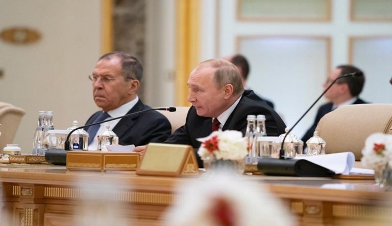 الشيخ محمد بن زايد آل نهيان مرحبا بالرئيس فلاديمير بوتين