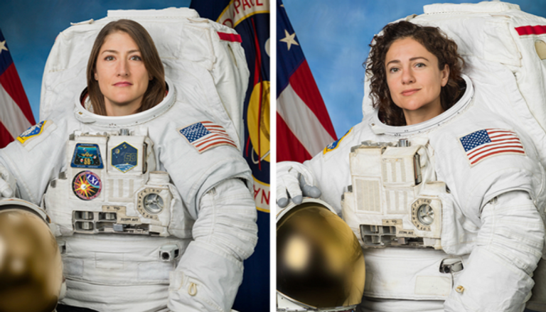  رائدتا الفضاء كريستينا كوتش وجيسيكا مير