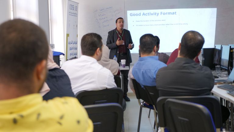 جانب من الورش التدريبية