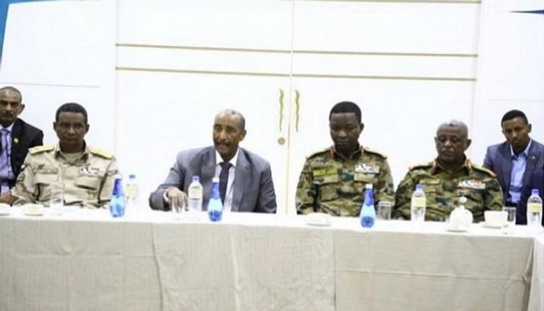 جانب من محادثات السلام السودانية في العاصمة جوبا