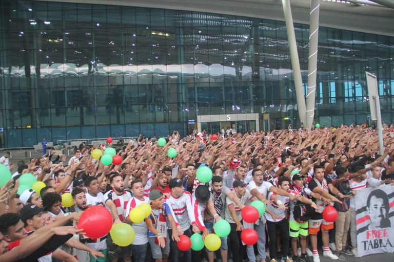 استقبال فريق الزمالك لليد