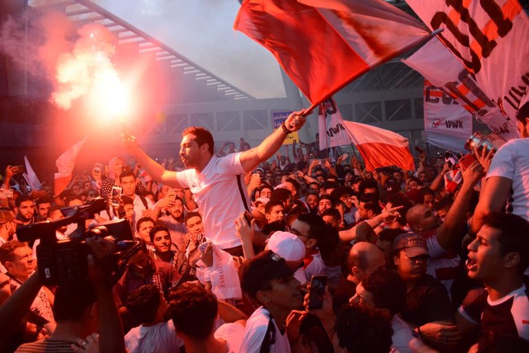 استقبال فريق الزمالك لليد