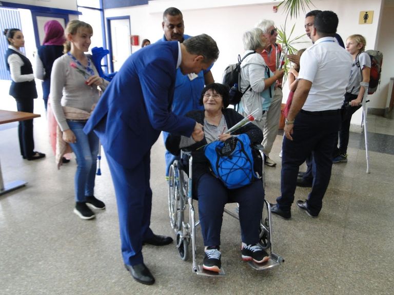 مطار مرسى علم المصري يستقبل أولى رحلات الخطوط السويسرية