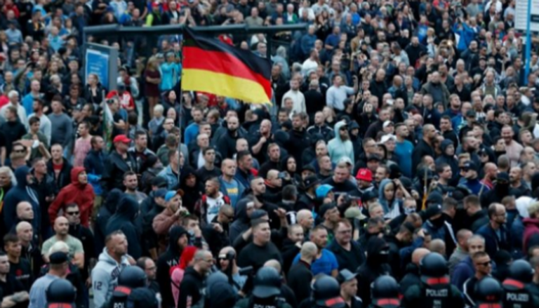 مظاهرات سابقة لأنصار اليمين المتطرف في ألمانيا