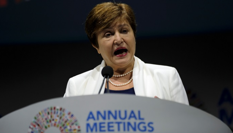 كريستينا جورجيفا تتحدث في اجتماعات الخريف لصندوق النقد والبنك الدوليين