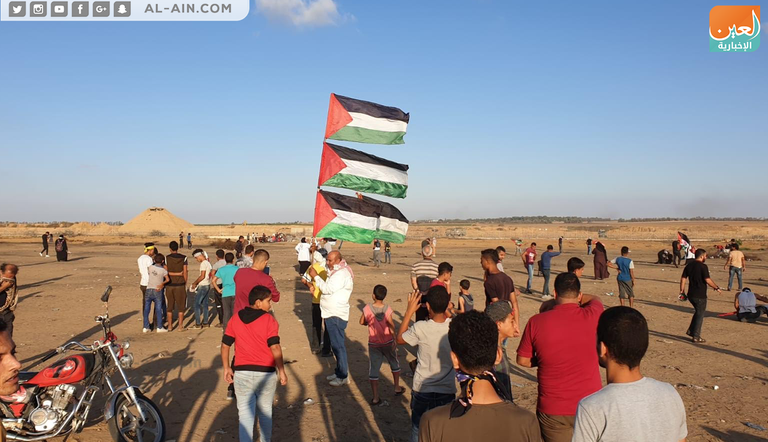 جانب من المظاهرات التي شهدتها غزة