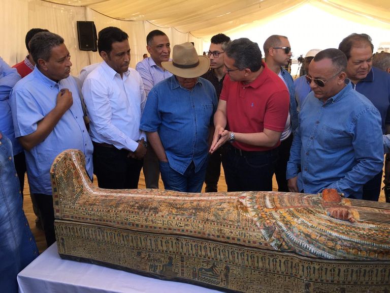 التوابيت تعود للأسرة 22 في مصر القديمة