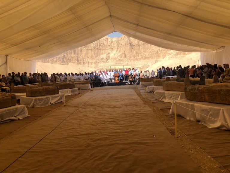 التوابيت تعود للأسرة 22 في مصر القديمة