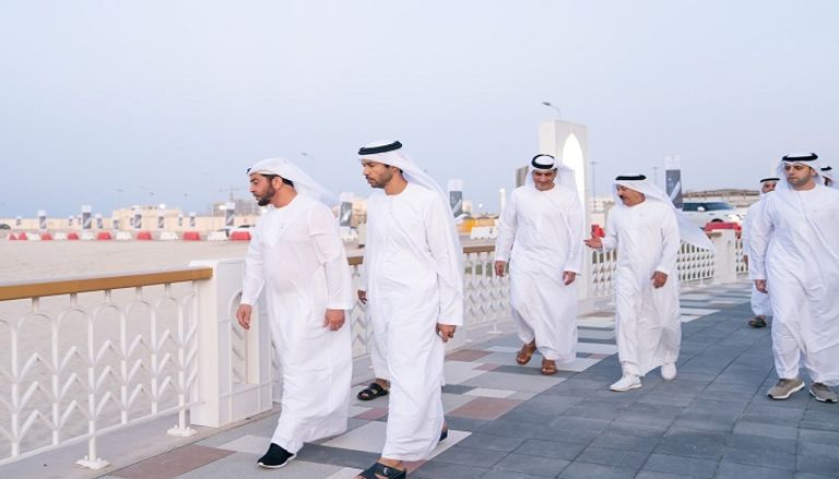 الشيخ حمدان بن زايد آل نهيان خلال الجولة التفقدية