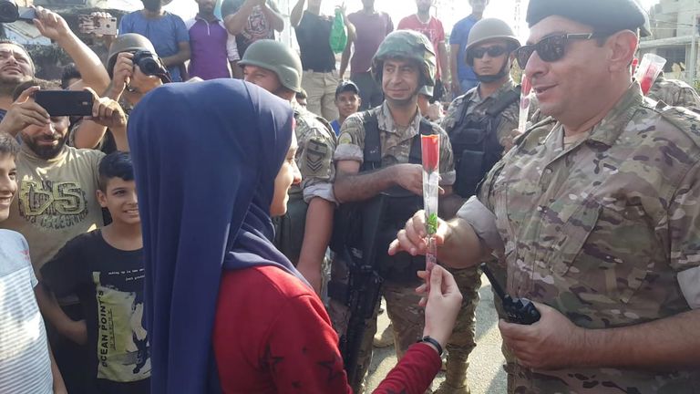 جانب من مظاهرات لبنان