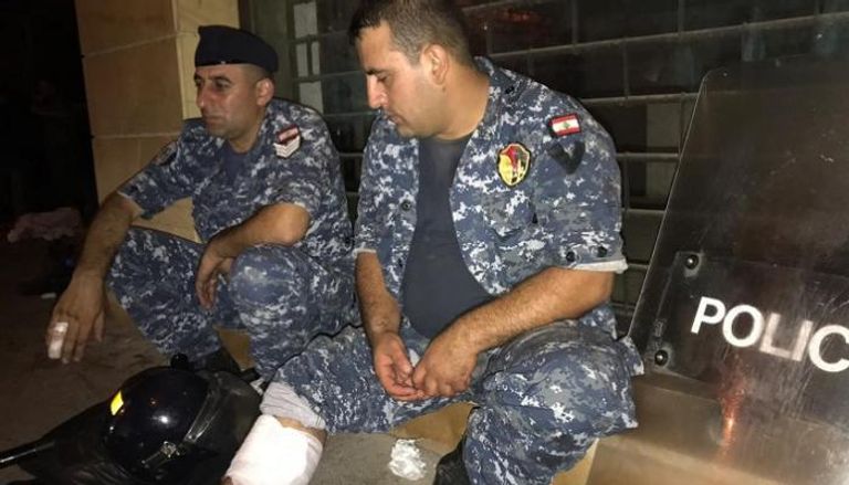 مصابون من قوات الأمن اللبنانية