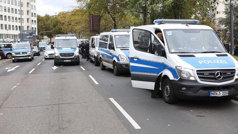 جانب من المظاهرة المنددة بالعدوان التركي