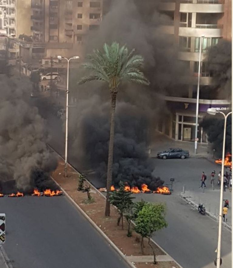 جانب من مظاهرات لبنان