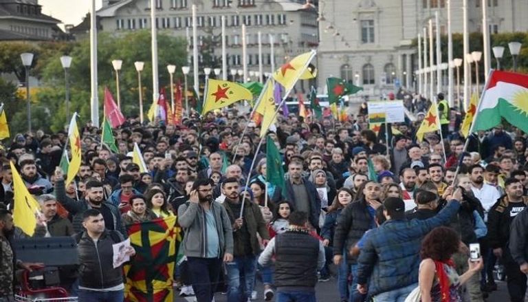 مظاهرات أوروبية سابقة ضد العدوان التركي على سوريا