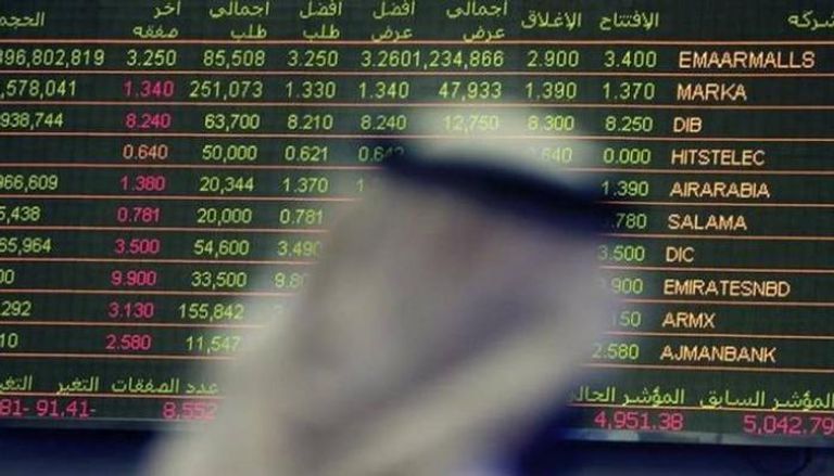  القيمة السوقية لأسواق المال الإماراتية