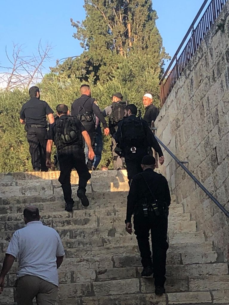 فلسطينية تعرضت للاعتداء من قِبَل شرطة الاحتلال