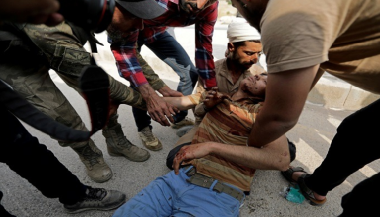 إحدى ضحايا الهجمات التركية في شمال سوريا
