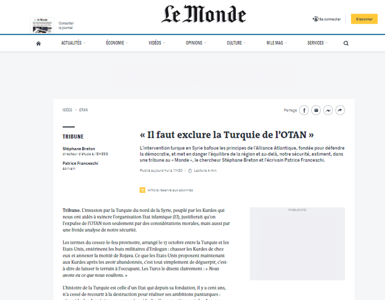 أردوغان قد يتسبب في خروج بلاده من الناتو