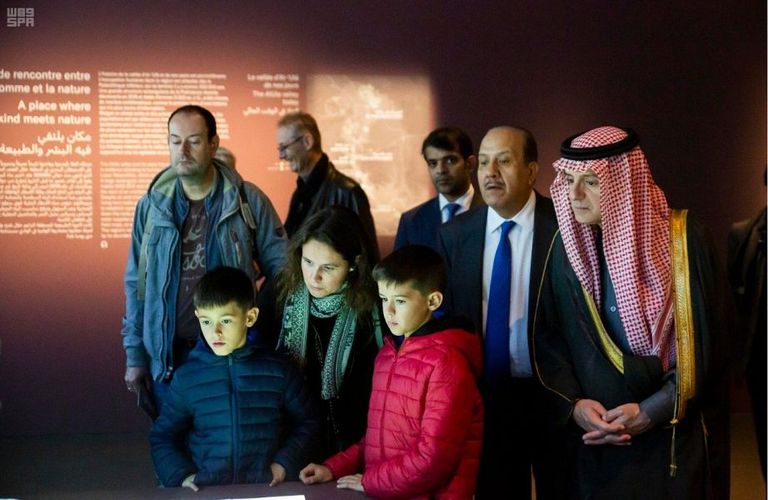 صورة من لقاء جان إيف لودريان وعادل الجبير