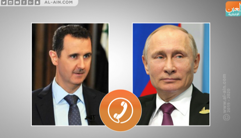 اتصال هاتفي بين بوتين والأسد 