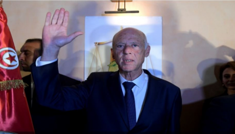 الرئيس التونسي المنتخب قيس سعيد - أ ف ب 