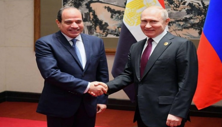 الرئيس الروسي ونظيره المصري -أرشيفية
