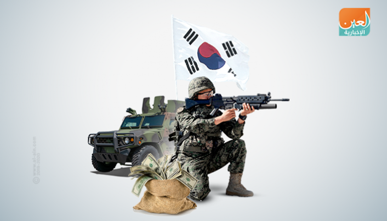 كوريا الجنوبية تزيد النفقات العسكرية
