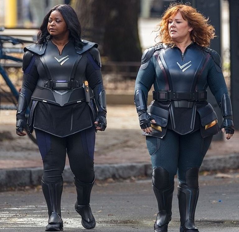 أوكتافيا سبنسر وميليسا مكارثي أثناء تصوير الفيلم