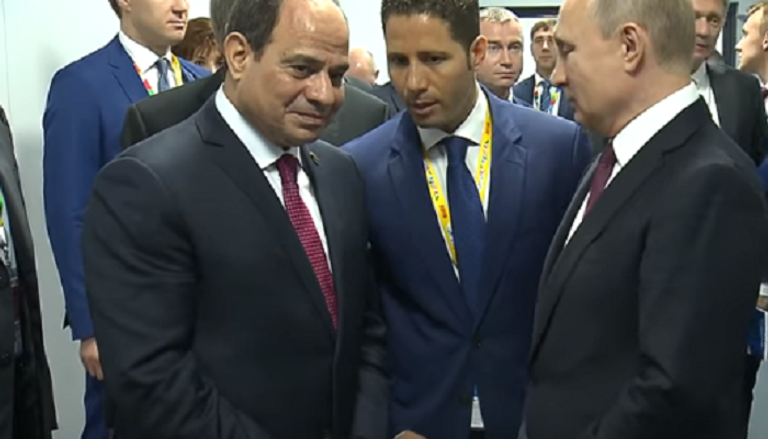 الرئيس الروسي فلاديمير بوتين والرئيس المصري عبدالفتاح السيسي